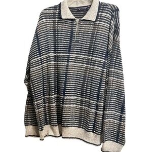 Roundtree & Yorke Men's XL Sweater Two Button Cotton Blend Vintage USA